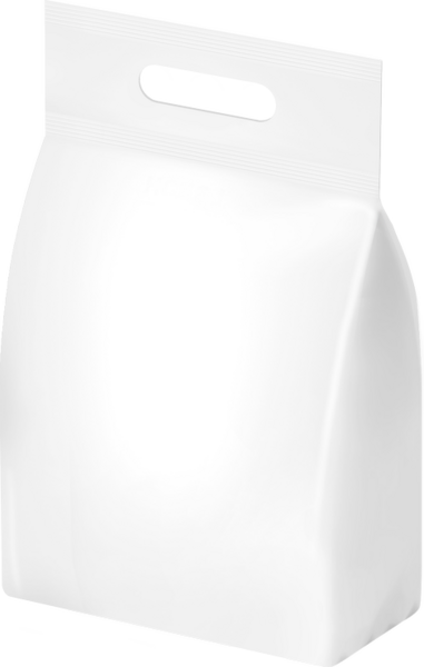 Paquete con asa de transporte