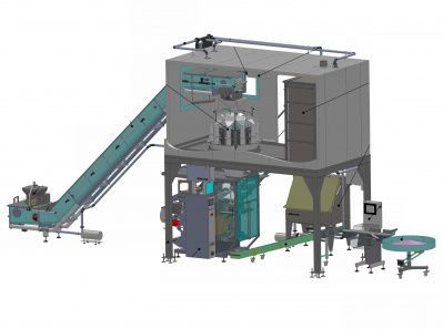 Línea multifuncional de envasado de requesón tradicional en bolsas