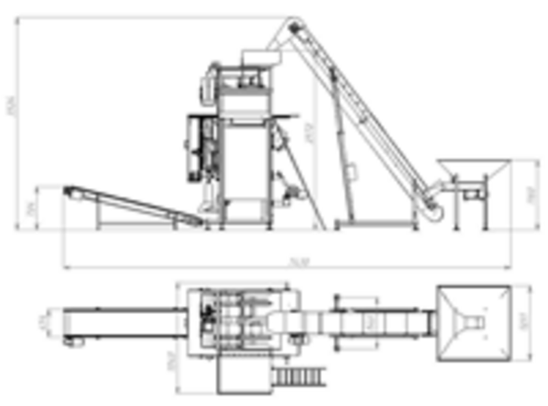 Línea de envasado de cereales y macarrones de 2-5 kg.