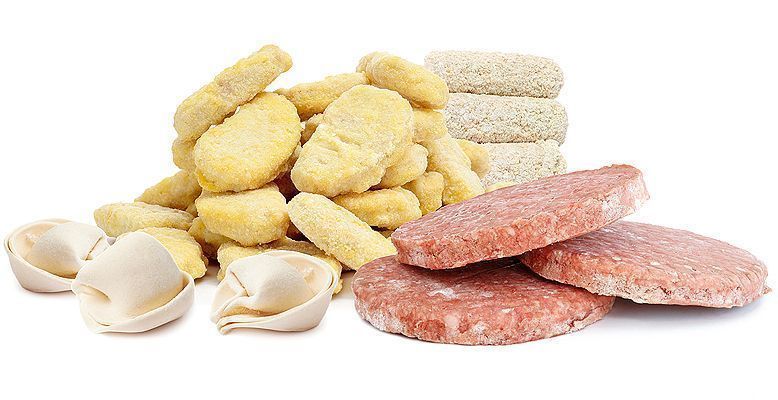 Productos semiacabados congelados