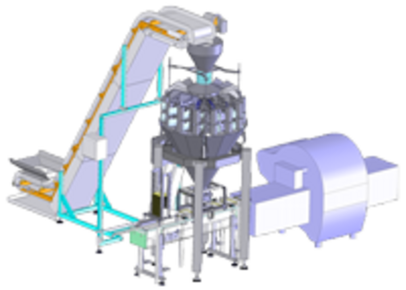 Línea completa para envasar productos semielaborados refrigerados en un sustrato