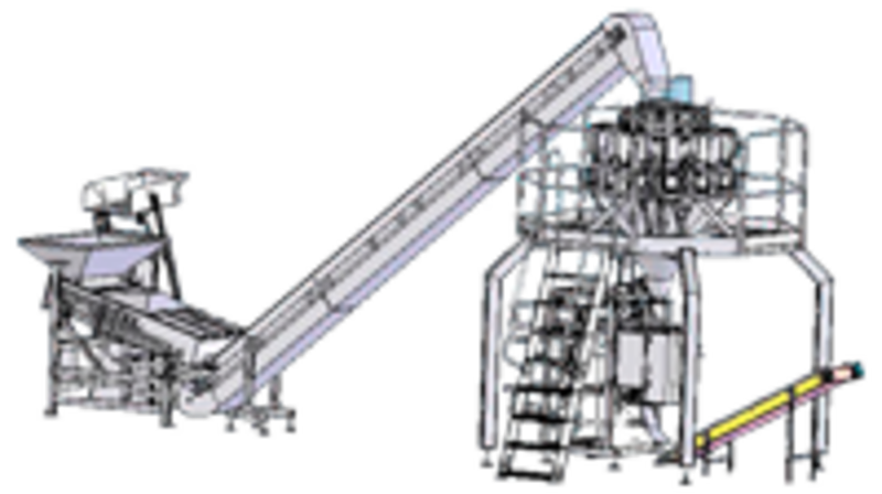 Línea de embalaje para té con tamiz