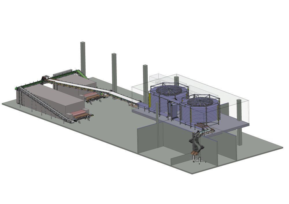 Enfriamiento y embalaje de panes